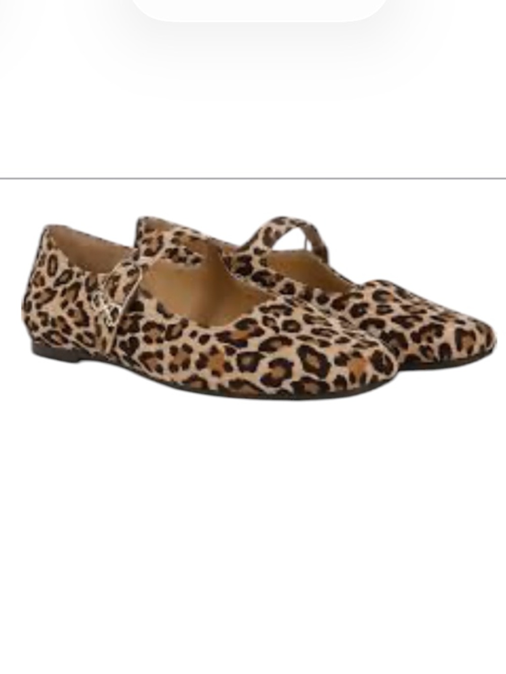 Leopard Print Mary Jane with Gold Buckle